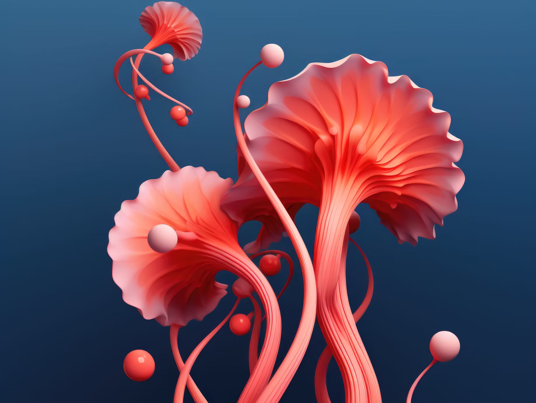 Abstract coral sculpture